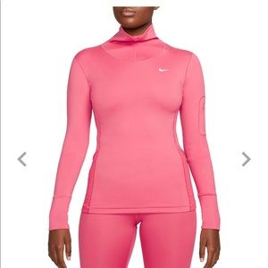 Nike | Therma-FIT Pro Warm Scoop Neck Long Sleeve Top | Archeo Pink | Large